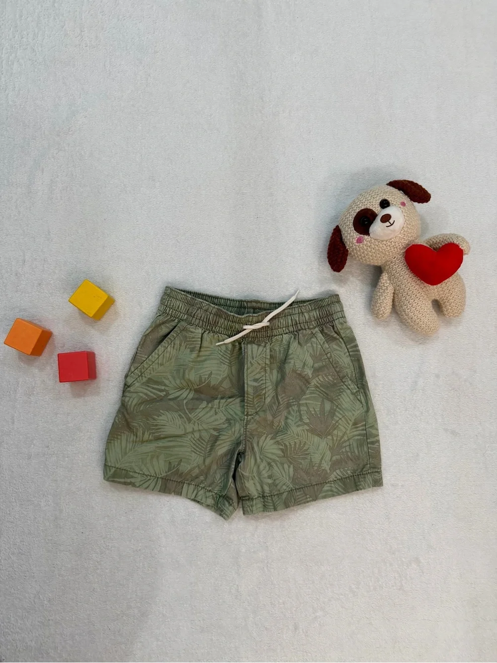 Palm-Print Kids Shorts